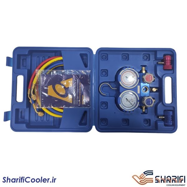 گیج دوقلو تزریق گاز 134 ولئو Valeo VMG-2-R134a-B