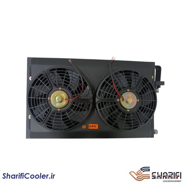 کندانسور (رادیاتور کولر ) دوبل (44*23*14) به همراه فن دوبل 24 ولت