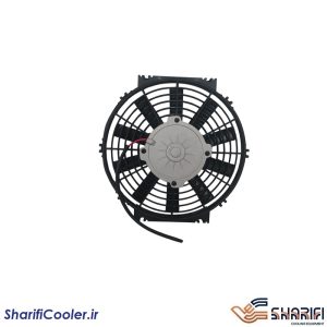 فن کندانسور (رادیاتور کولر ) خودرو 10 اینچ 24 ولت 120 وات (قطر 28 سانتیمتر)