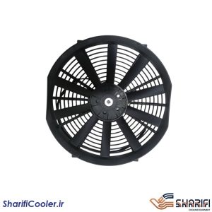 فن کندانسور (رادیاتور کولر ) 14 اینچ 24 ولت 120 وات ماشین سنگین تایلندی